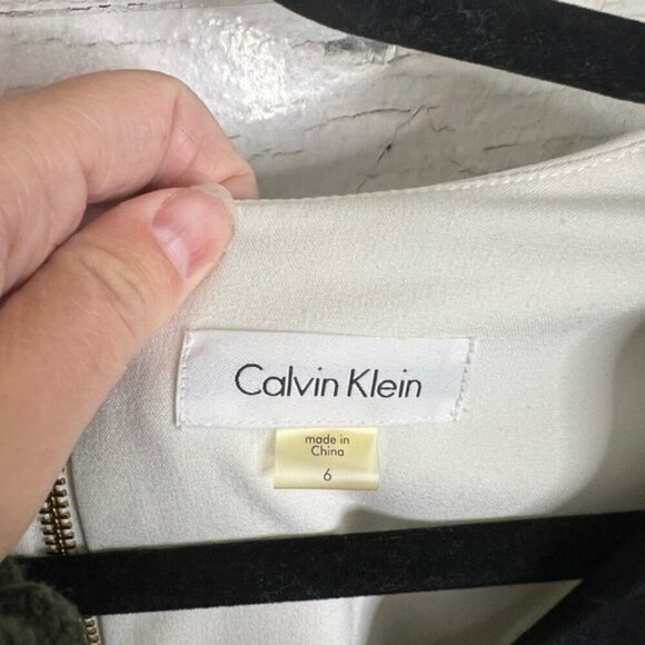 Calvin Klein  black white career dress size 6 - Picture 4 of 7